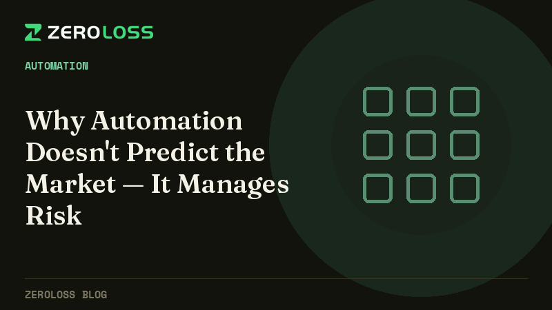 Why Automation Doesn't Predict the Market — It Manages Risk