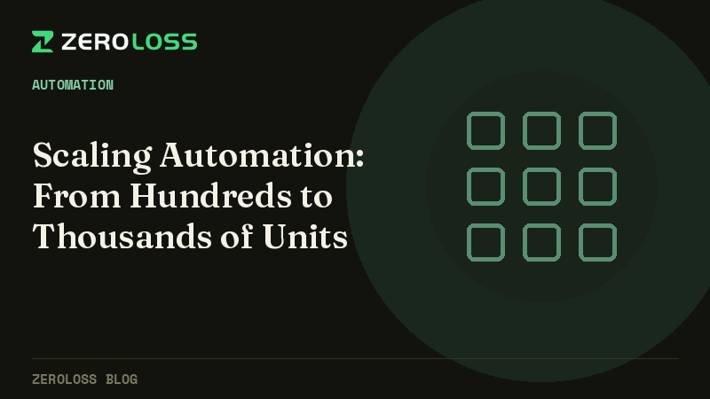 Scaling Automation: From Hundreds to Thousands of Units